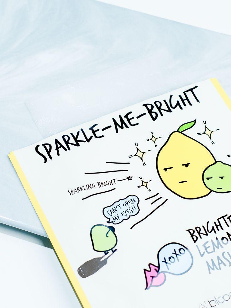 Sparkle-Me-Bright Brightening Lemon Lime Mask (1 Sheet) A'BLOOM 